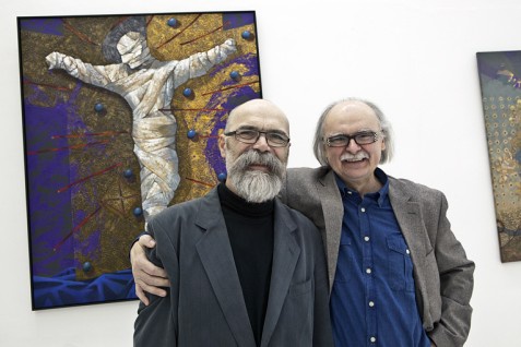 Josef Achrer – obrazy, Jiří Vašica – levitující objekty, Peklo mlčí